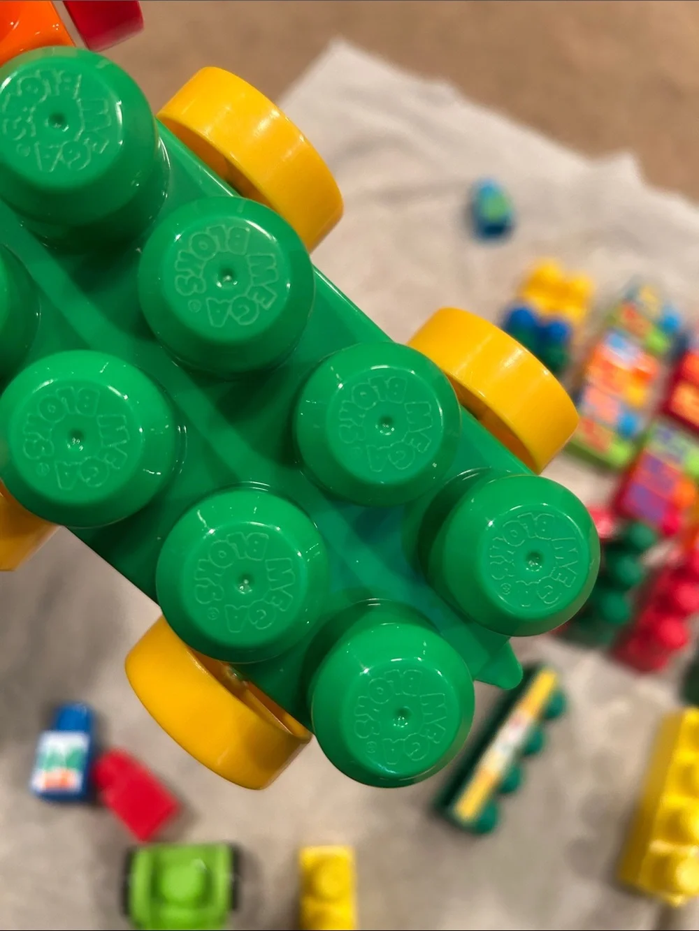 Mega Bloks Multi-Colored Lot Assortment Replacement Blocks & Letters